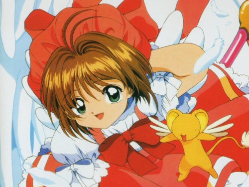 Click for larger image. Sakura and Kero.