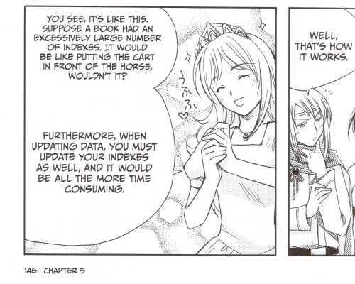 Princess Ruruna explains. From The Manga Guide To Databases.