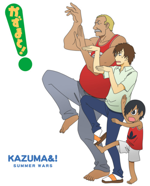 Ampersand! Summer Wars in the Yotsubato pose.